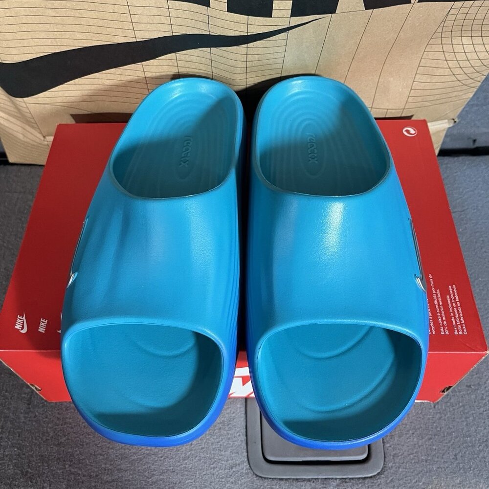 New Nike Reactx Rejuven8 Slides "Dusty Cactus" Bl… - image 4
